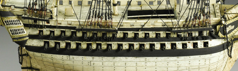 Illustration for article titled Macabre Ship Models Made From Human Bones by POWs